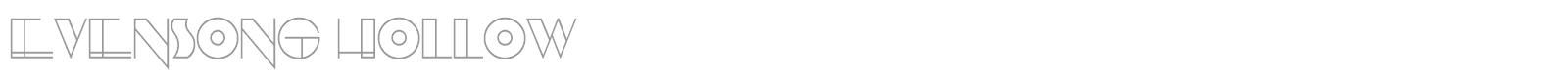 Evensong font preview